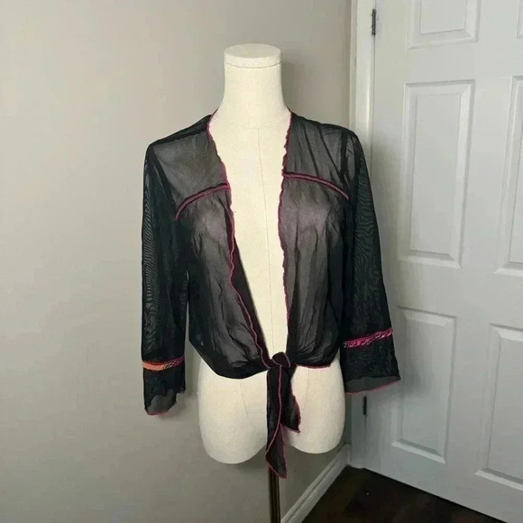 Y2K goth fairy sheer bolero - Picture 4 of 6